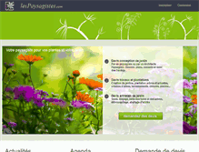 Tablet Screenshot of lespaysagistes.com